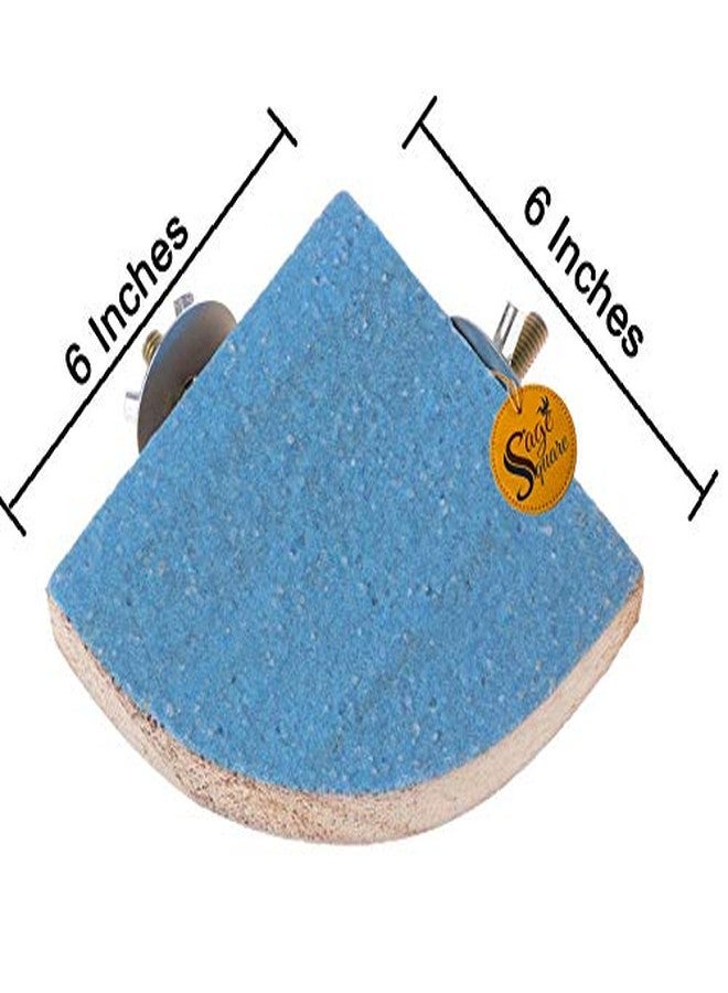 Sage Square Playful Natural Wood Sand Perch Platform Cage Toy for Parrot, Budgies, Cockatiel, Lovebird, Budgerigar, Sun Conure, Finch, African Grey, Canary, Cockatoo, Macaw Birds (6 Inches) - Image 3